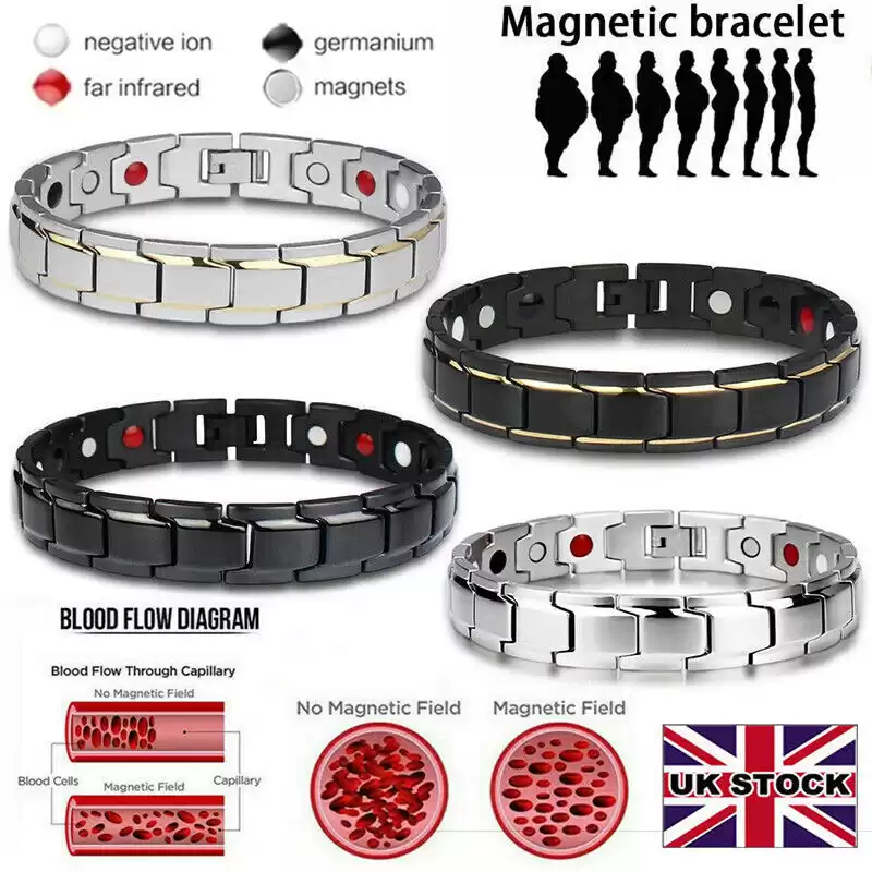 Men Therapeutic Energy Healing Magnetic Bracelet Therapy Arthritis Jewelry